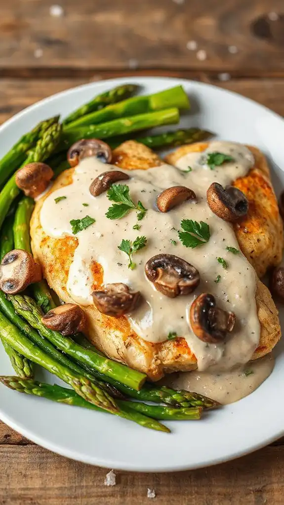 delicious creamy mushroom dish