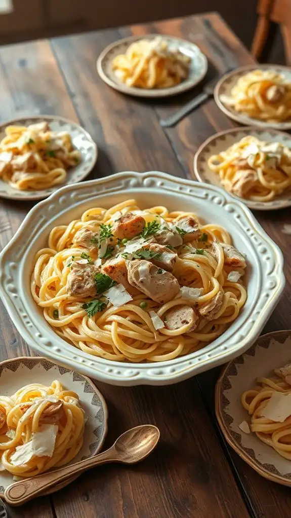 delicious creamy pasta dish