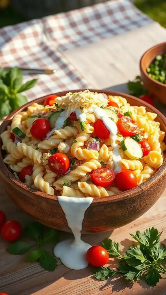 delicious creamy ranch salad