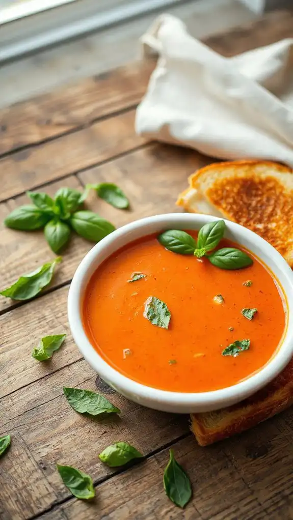 delicious creamy tomato soup