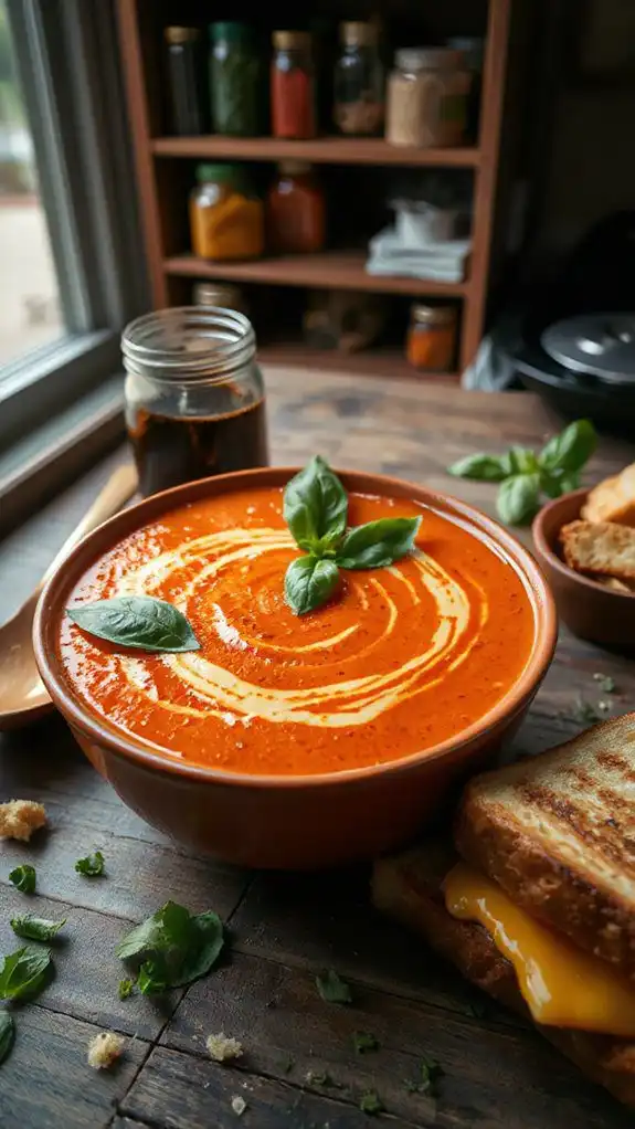 delicious creamy tomato soup