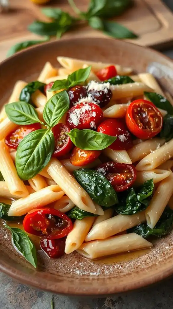 delicious creamy tuscan pasta