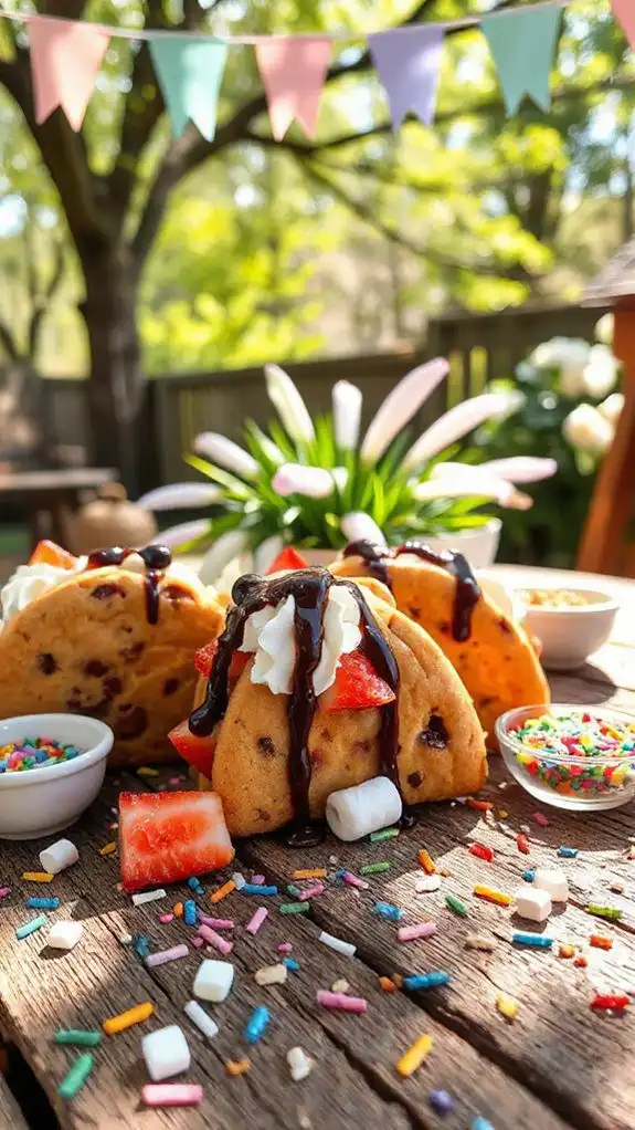delicious dessert taco treat