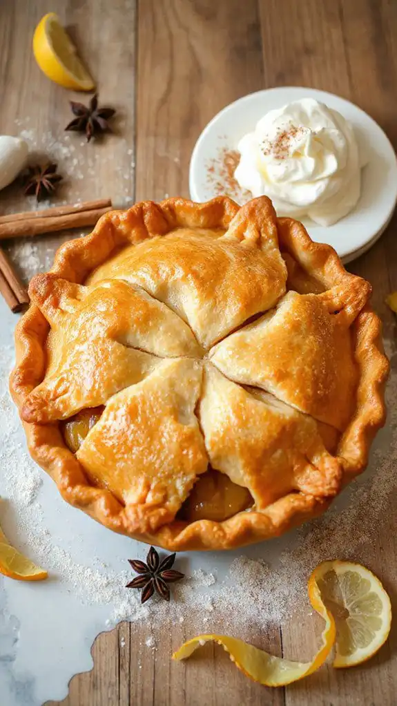 delicious dessert with cream