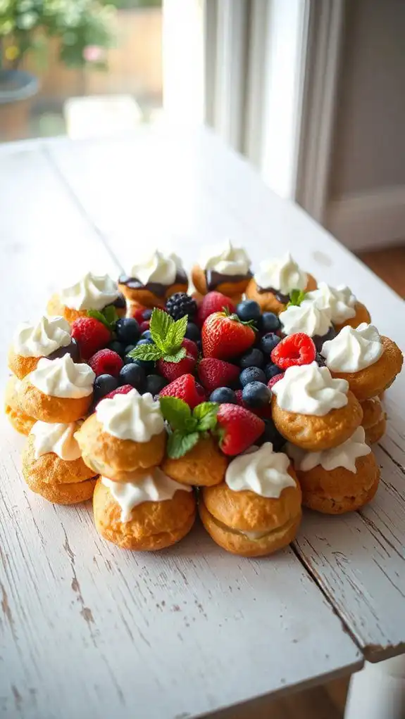 delicious festive dessert centerpiece