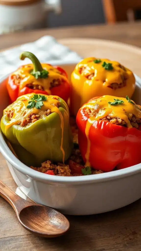 delicious filled bell peppers