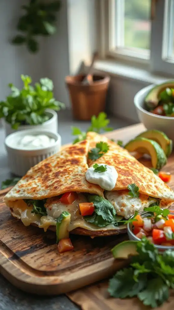 delicious flavorful fish quesadillas