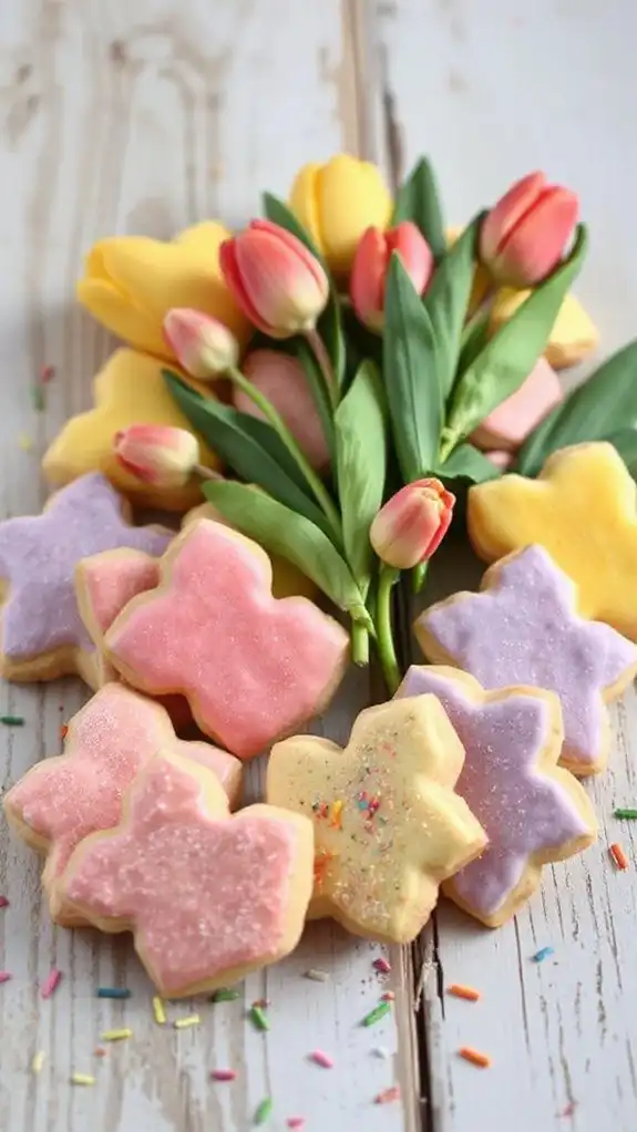 delicious floral themed cookies