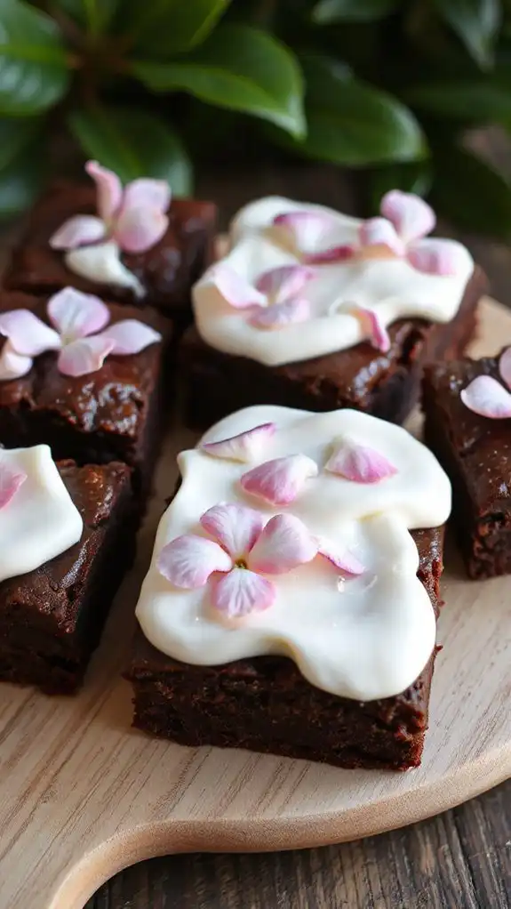 delicious frosted brownie dessert