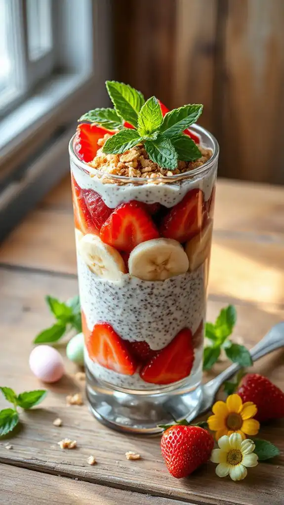 delicious fruity chia parfait