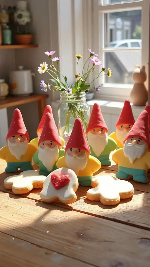 delicious garden themed cookies