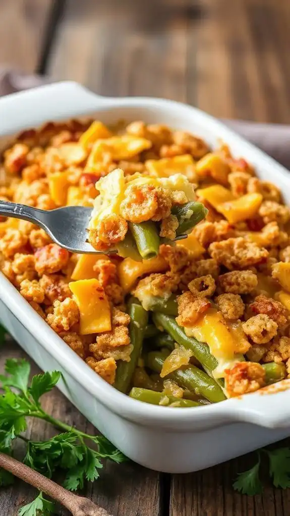delicious green bean casserole
