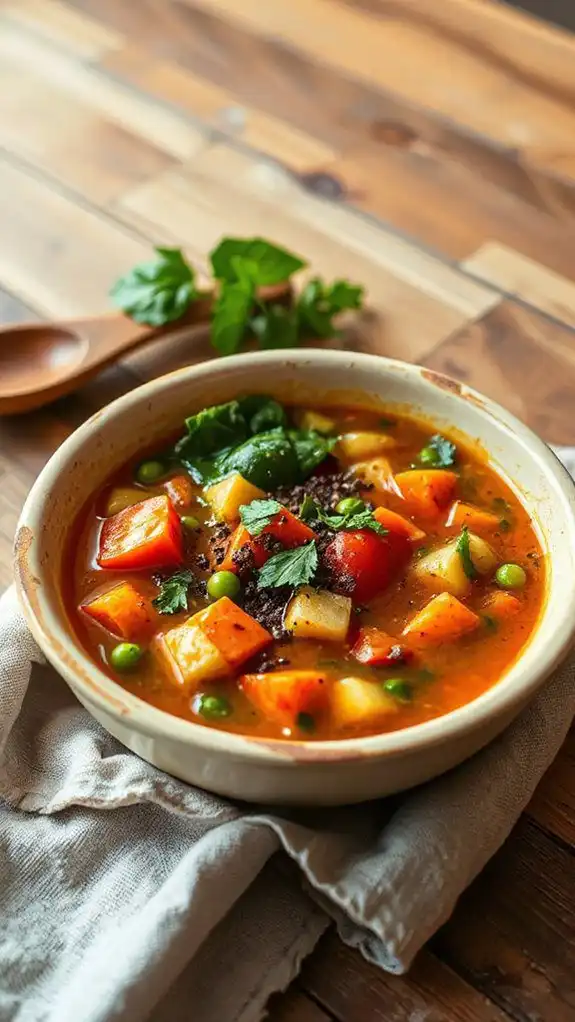delicious homemade vegetable soup