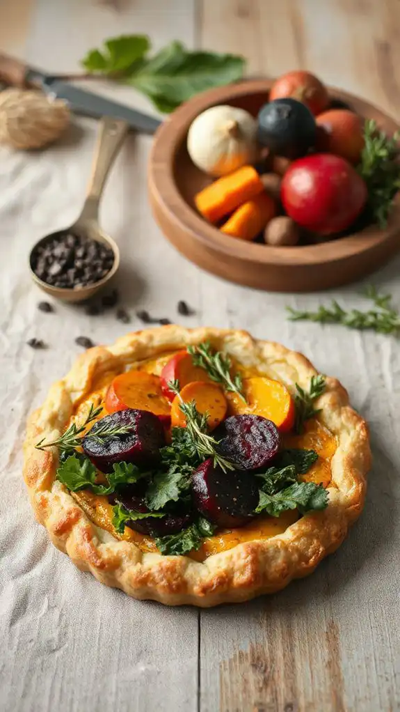 delicious homemade vegetable tart