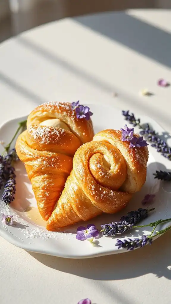 delicious honey lavender pastries
