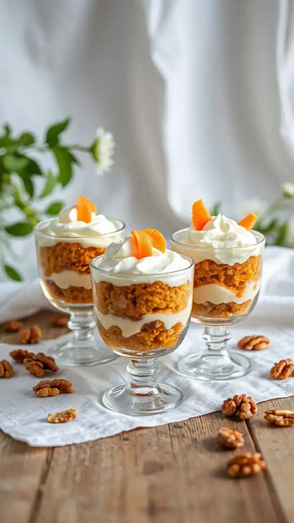 delicious layered carrot dessert