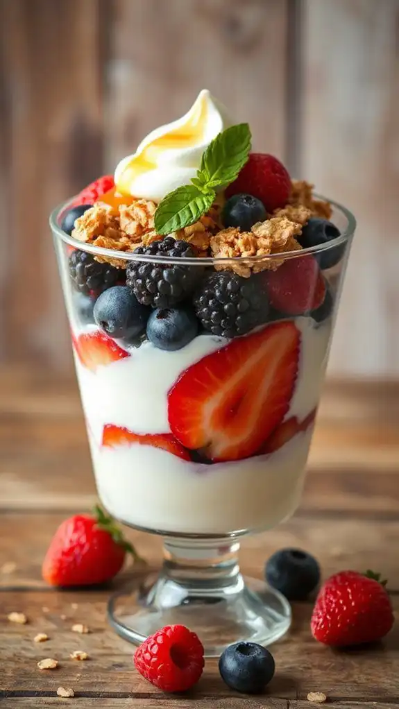 delicious layered fruit dessert