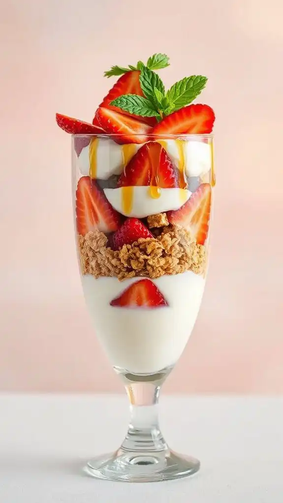 delicious layered strawberry dessert