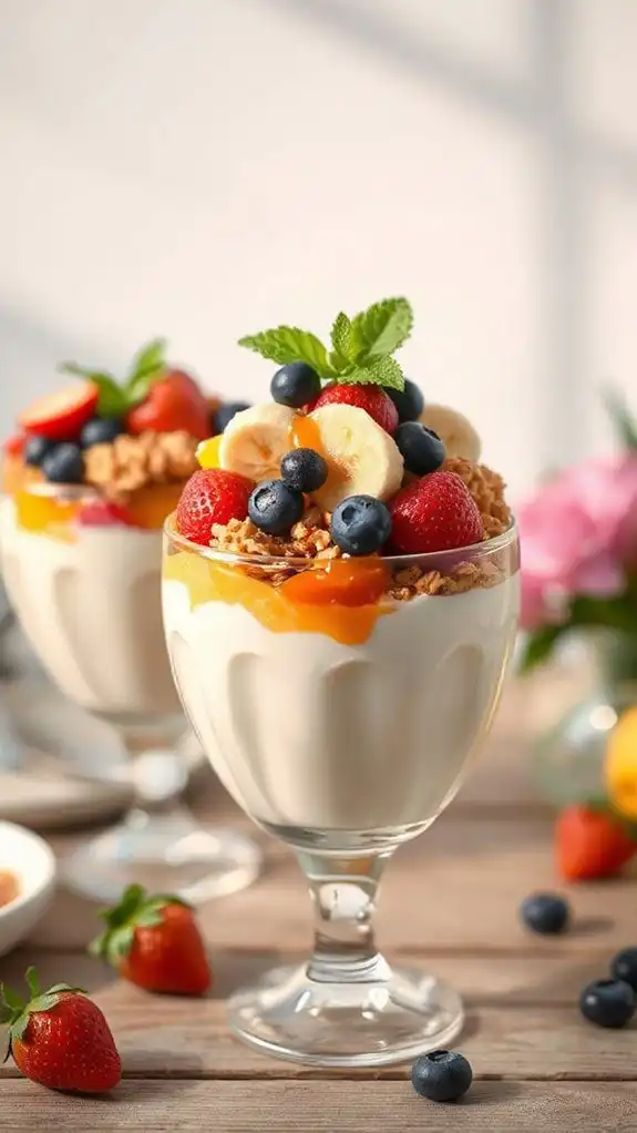 delicious layered vanilla dessert
