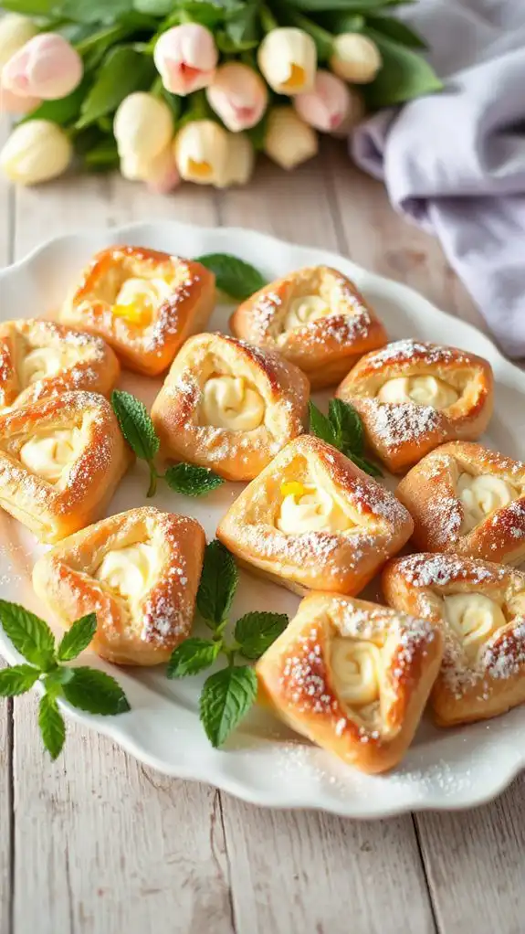 delicious lemon cream pastry