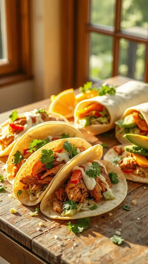 delicious lemon garlic tacos