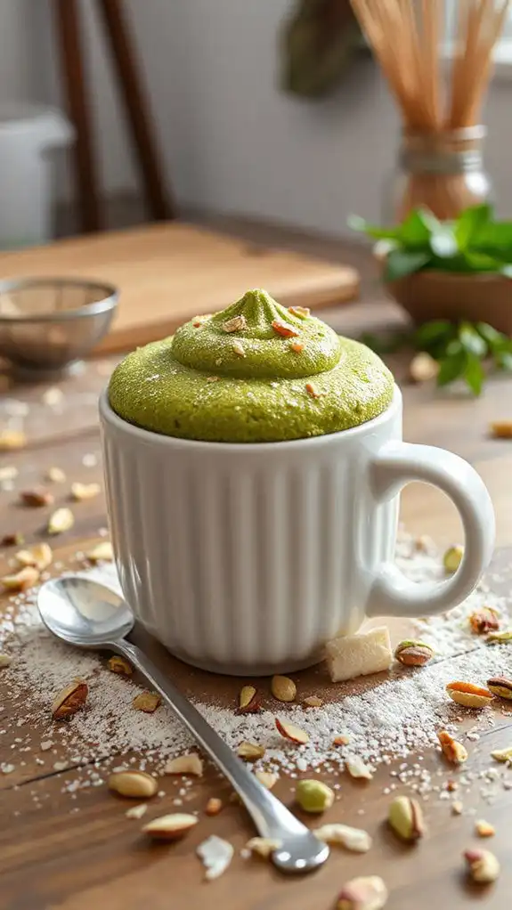 delicious matcha mug cake