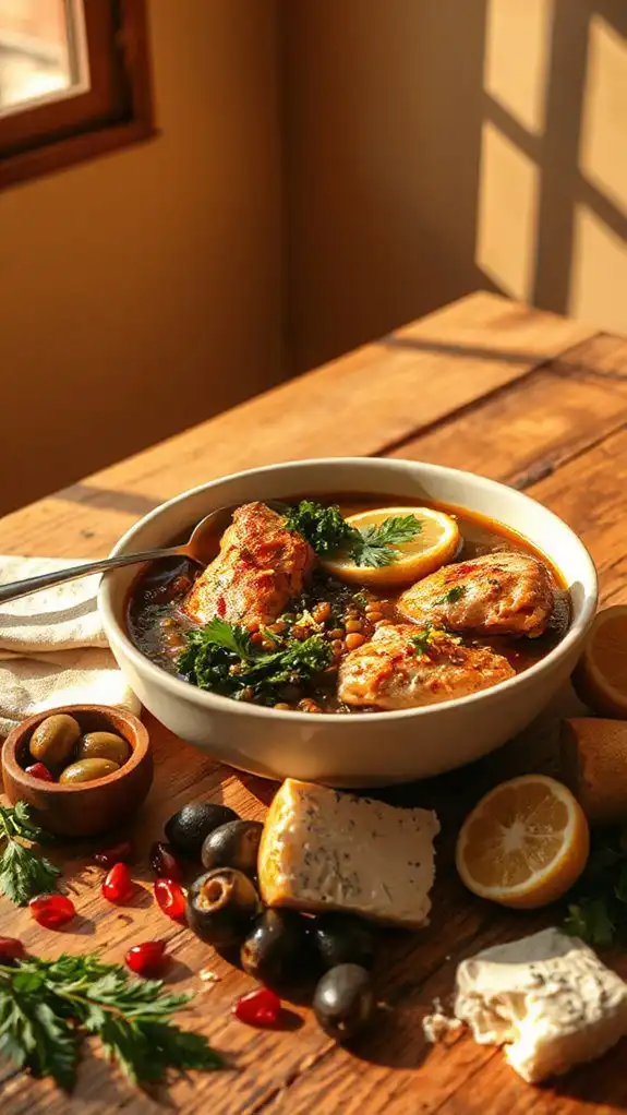 delicious mediterranean chicken soup