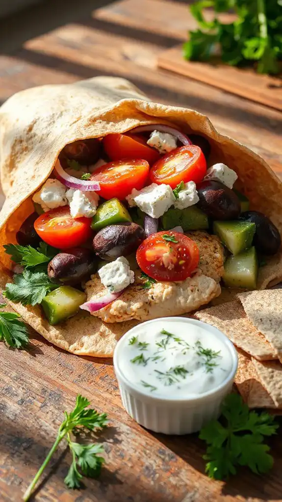 delicious mediterranean chicken wraps delicious mediterranean chicken wraps