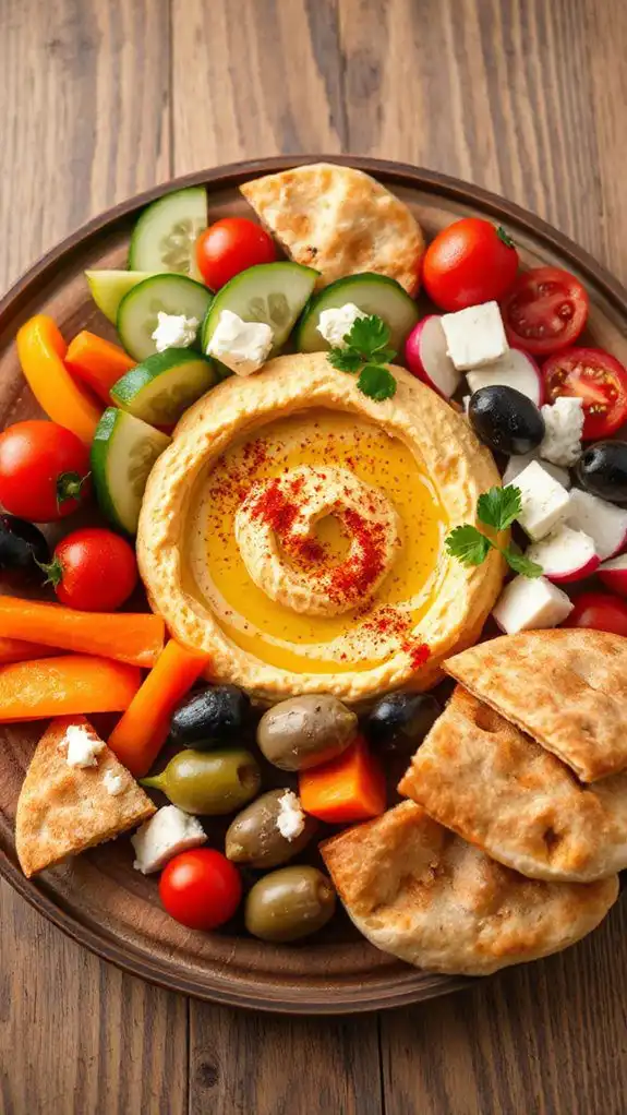 delicious mediterranean hummus spread