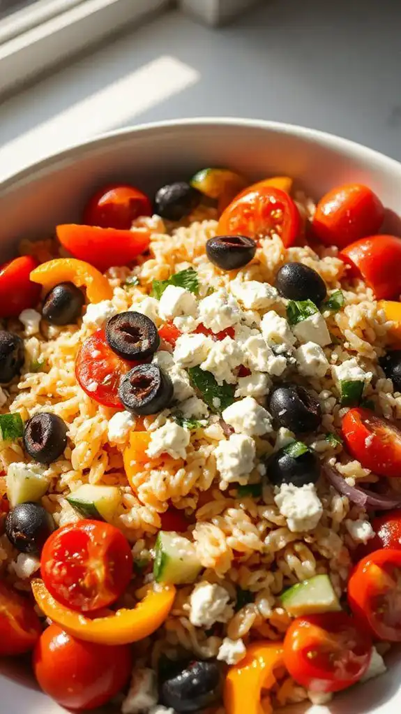 delicious mediterranean orzo salad