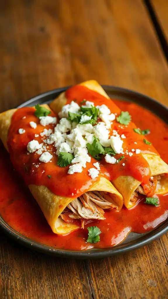 delicious mexican rolled tortillas