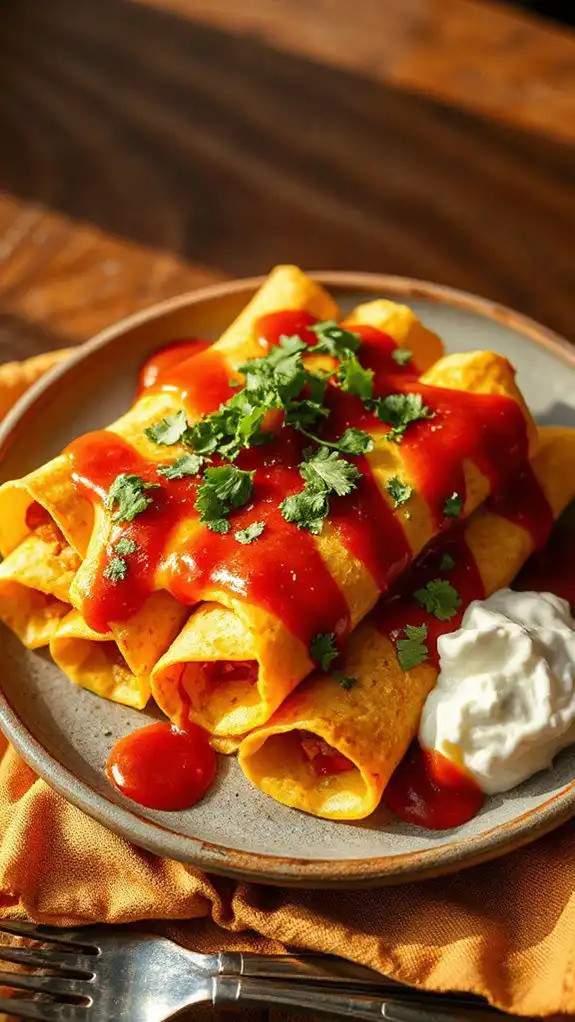 delicious mexican stuffed tortillas