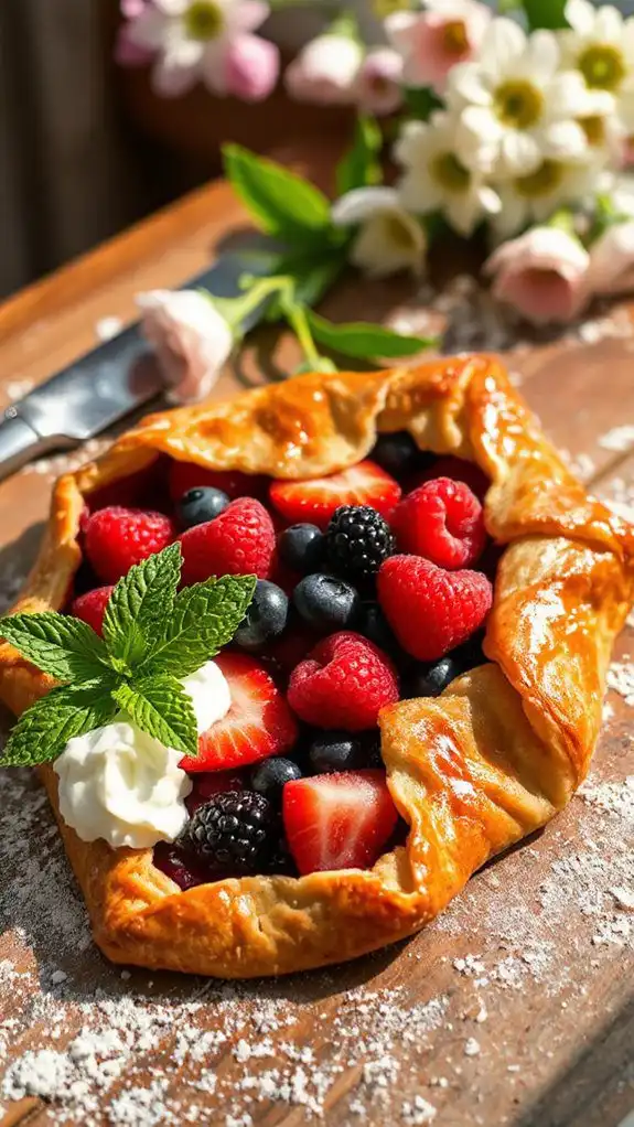 delicious mixed berry pastry