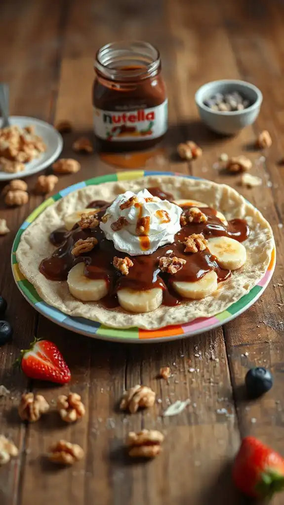 delicious nutella banana treat