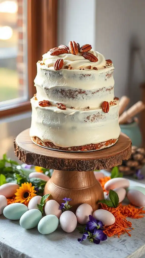 delicious nutty carrot dessert