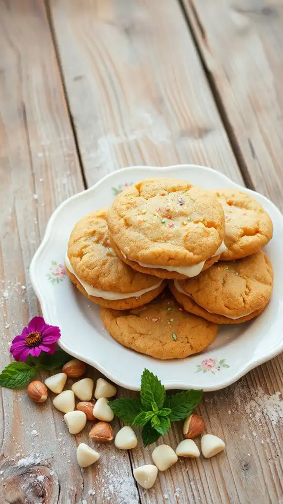 delicious nutty dessert sandwiches