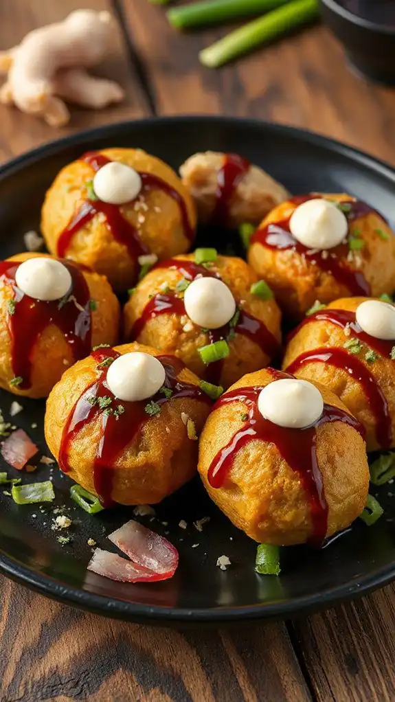 delicious octopus filled balls