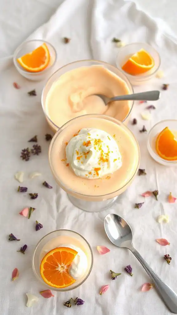 delicious orange dessert mousse