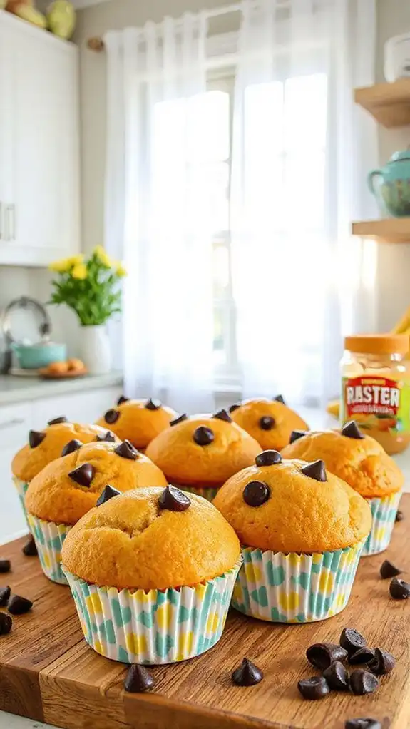 delicious peanut butter muffins
