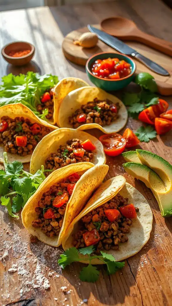 delicious plant based tacos