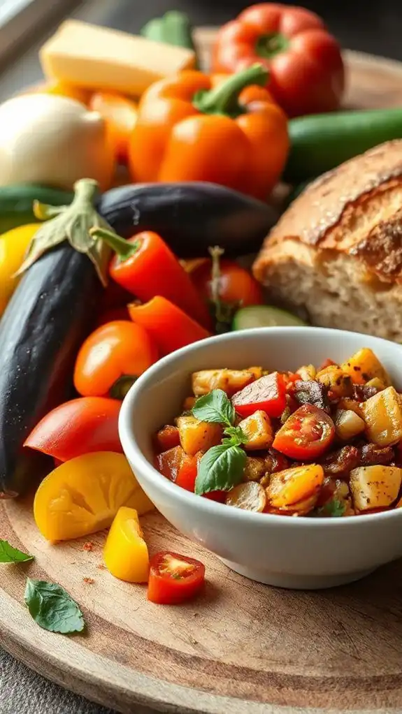 delicious ratatouille and bread