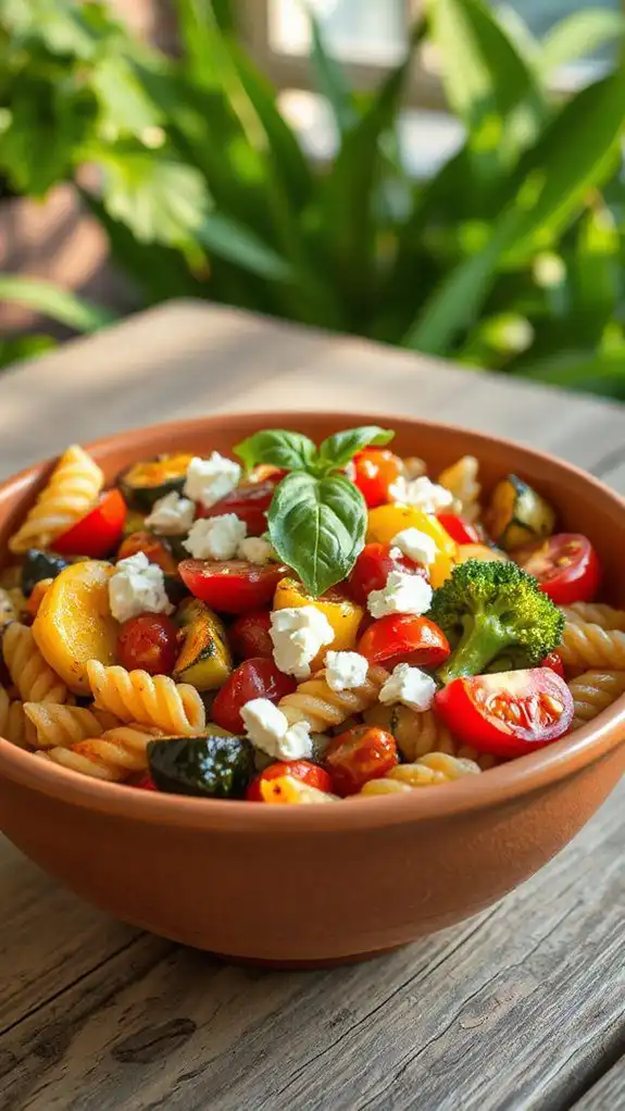 delicious roasted vegetable pasta