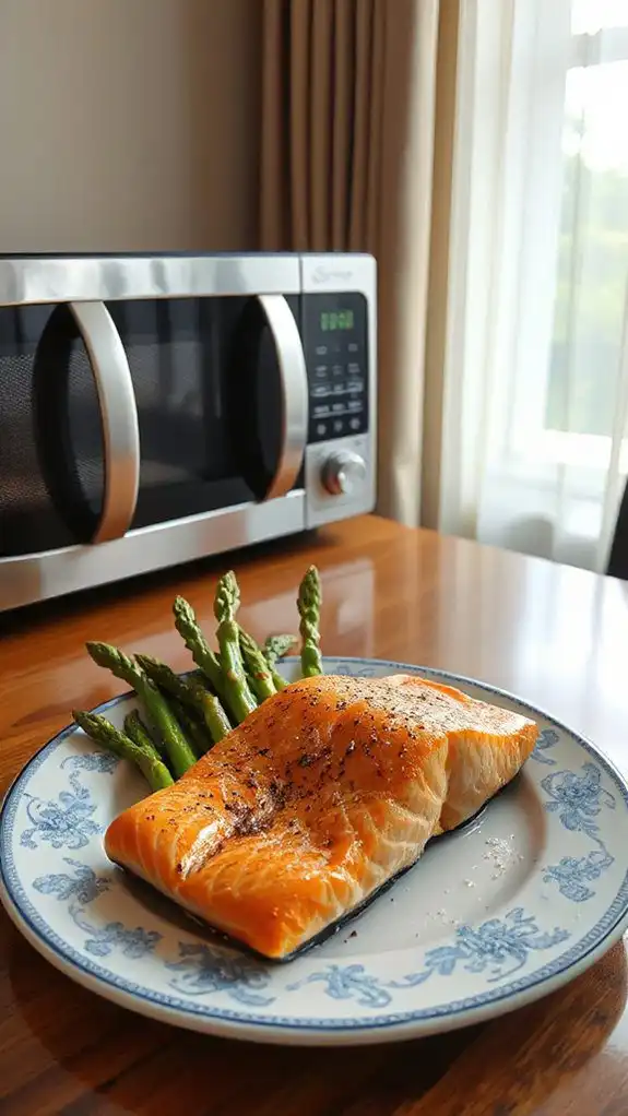 delicious salmon with asparagus