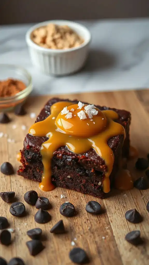 delicious salted caramel dessert