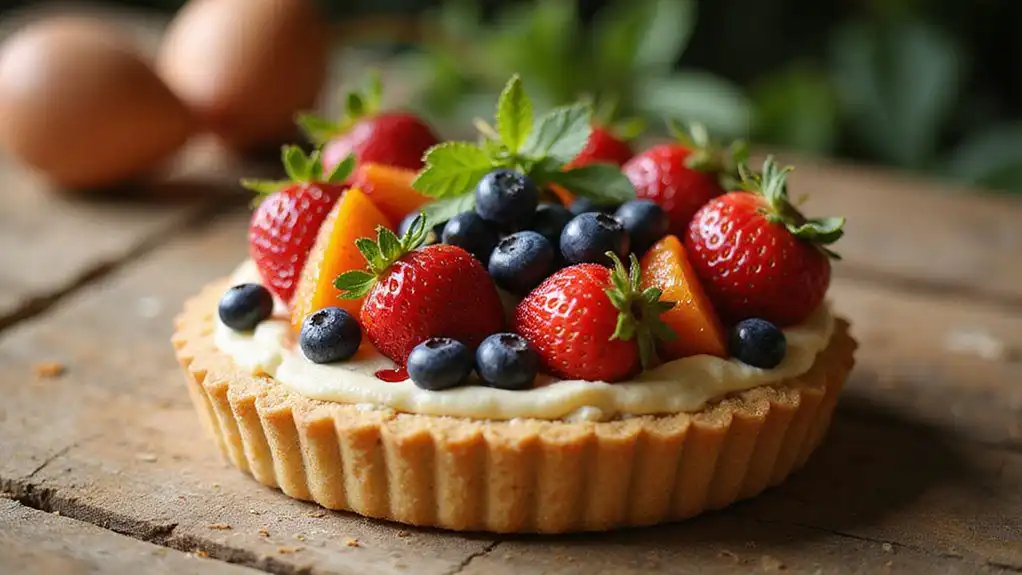 delicious seasonal fruit dessert