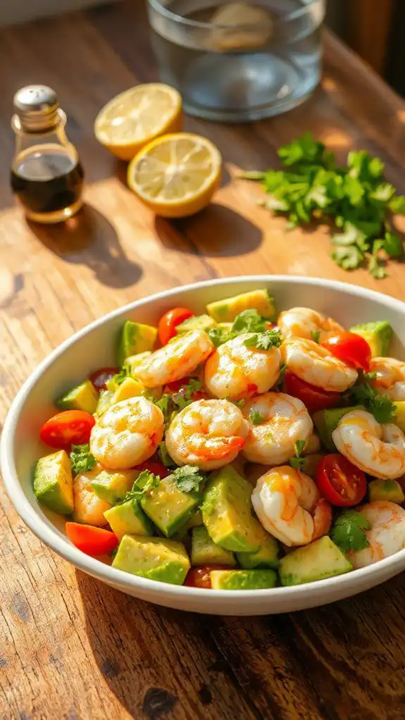delicious shrimp avocado salad
