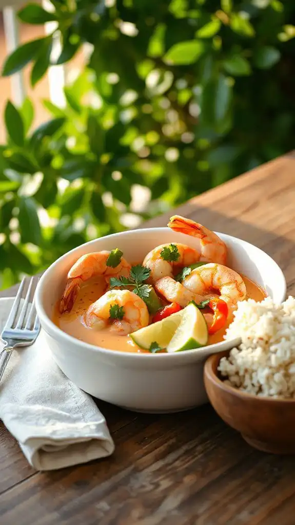 delicious shrimp coconut curry