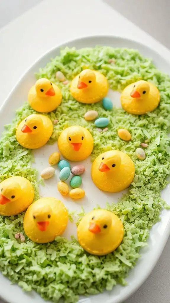 delicious snacks by pond