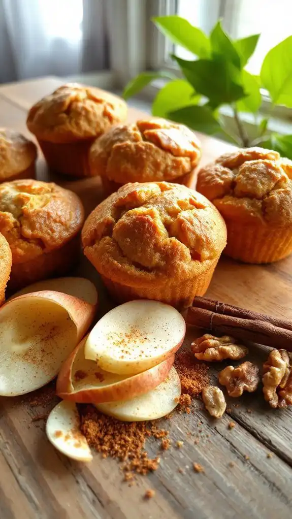 delicious spiced apple muffins