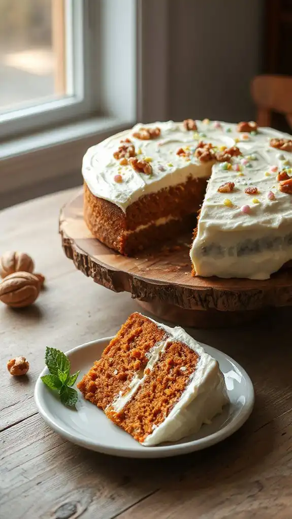 delicious spiced carrot cake